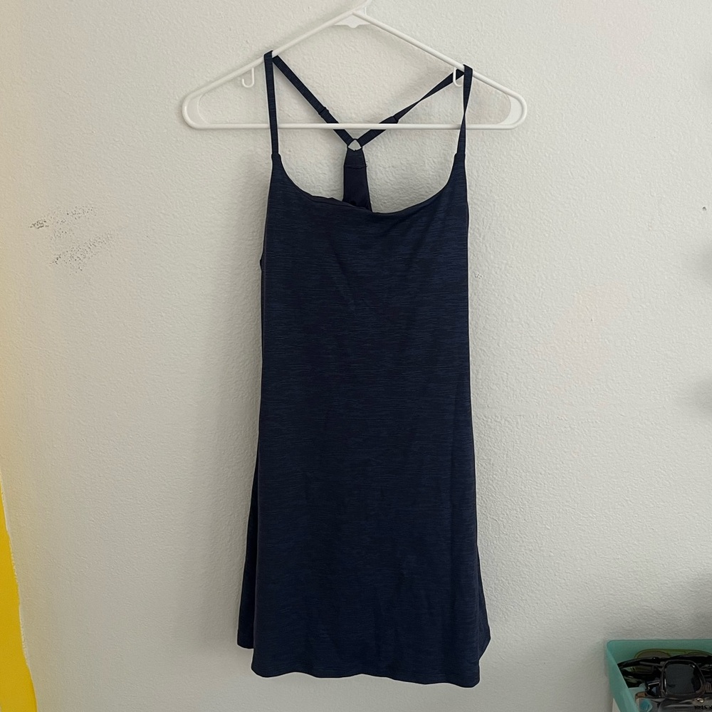 The Exercise Dress in Navy Outdoor Voices